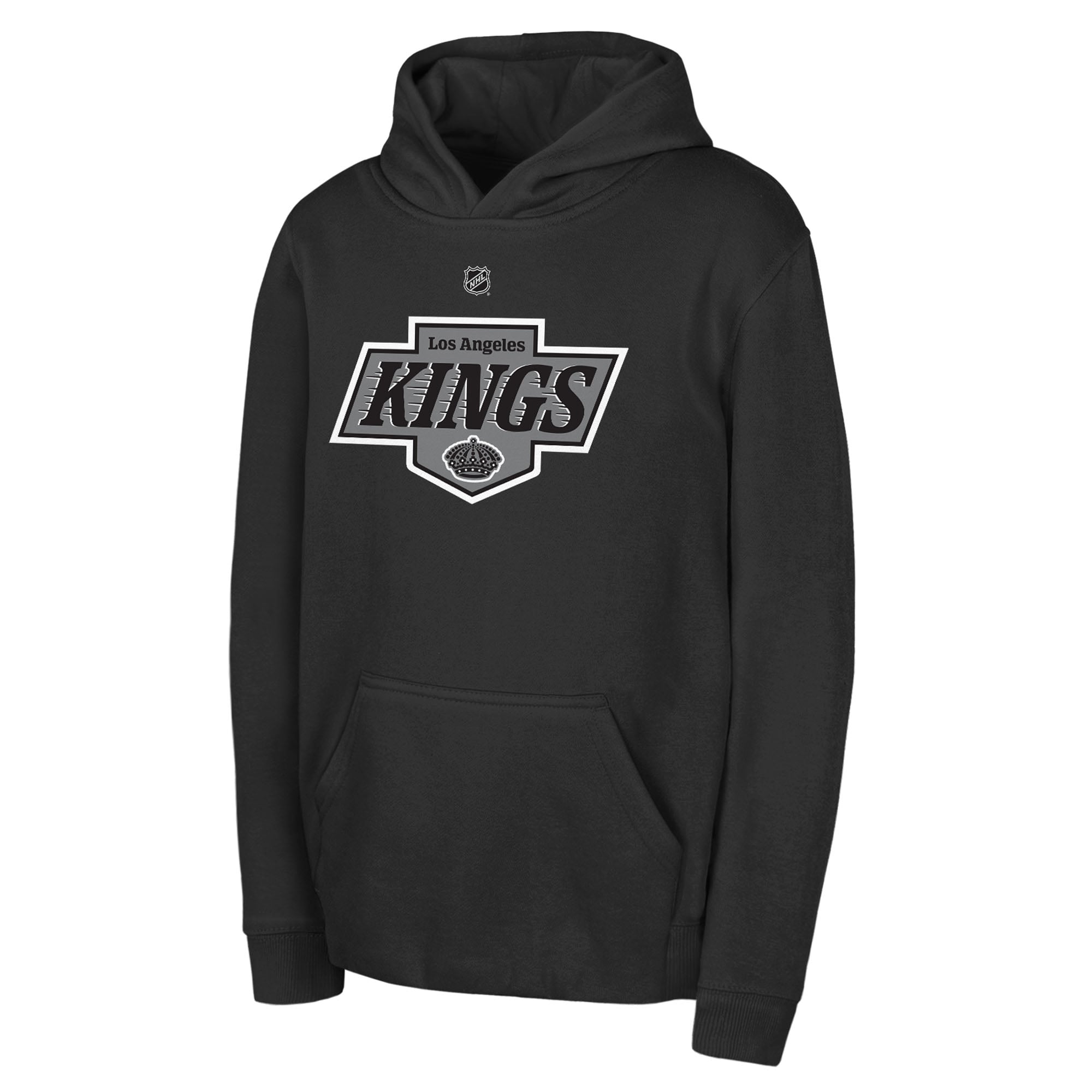 Sweat à capuche noir Youth Outerstuff avec logo principal des Kings de Los Angeles